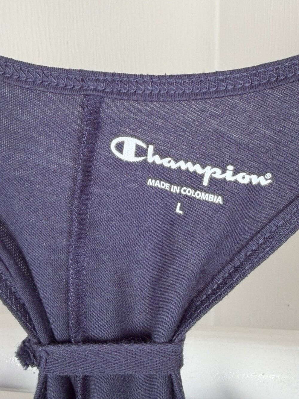 Notre Dame Athletic Knit Tank Top Champion Womens L Navy Racerback Activewear EC - Picture 2 of 11